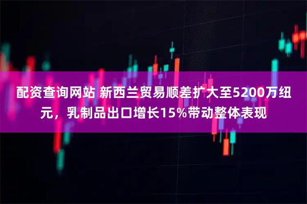 配资查询网站 新西兰贸易顺差扩大至5200万纽元，乳制品出口增长15%带动整体表现